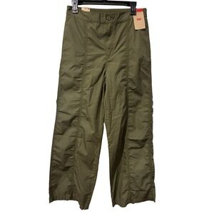 Levi Strauss Co Utility Cargo Pants Olive Green Baggy Parachute Size M